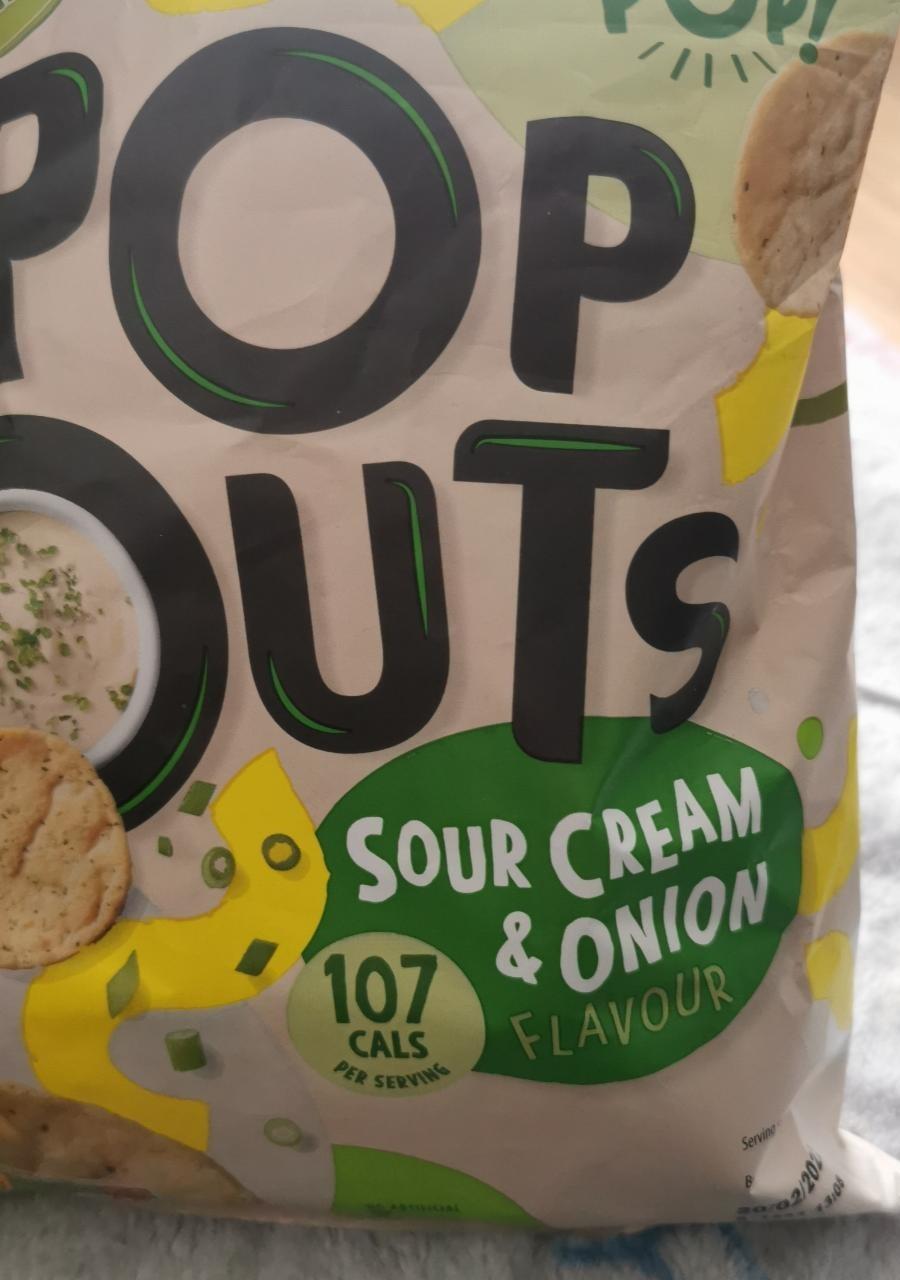 Fotografie - Pop Outs Sour Cream & Onion Snackrite