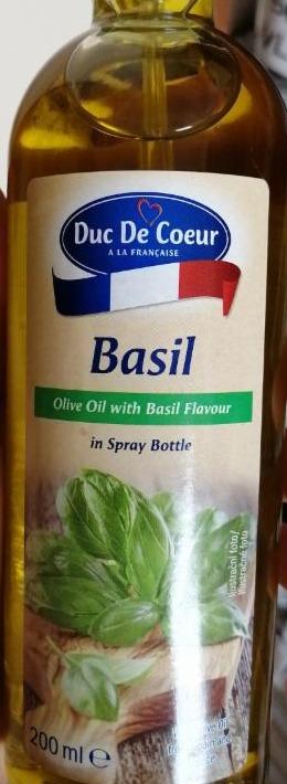 Fotografie - Olive Oil with Basil flavour Duc De Coeur