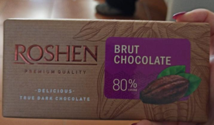 Fotografie - Brut Chocolate 80% Roshen Premium Quality