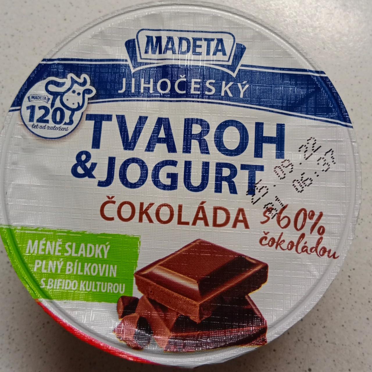 Fotografie - Jihočeský Tvaroh & jogurt čokoláda Madeta