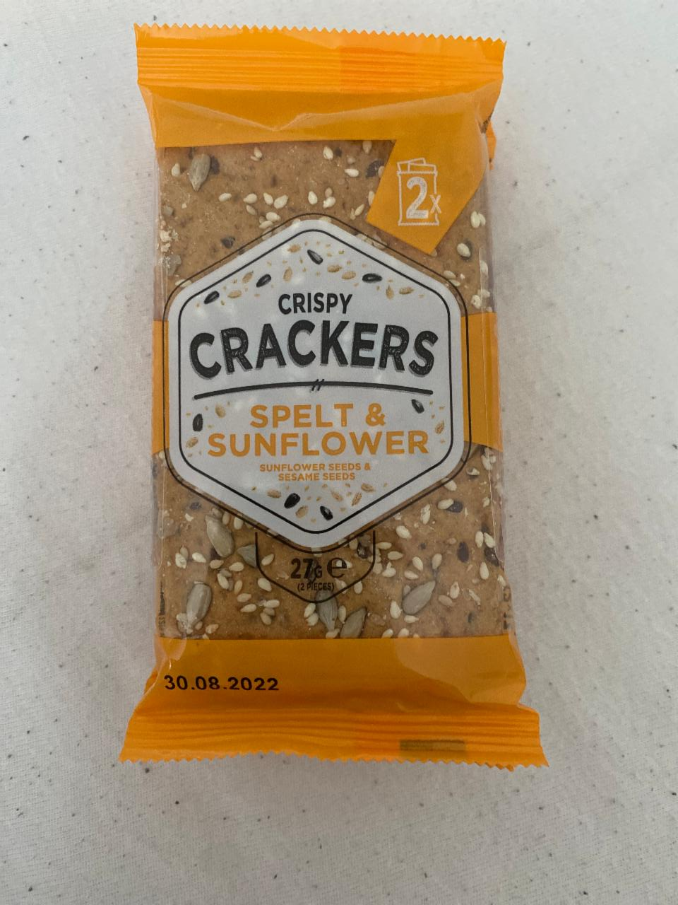 Fotografie - Cripsy crackers spelt & sunflower