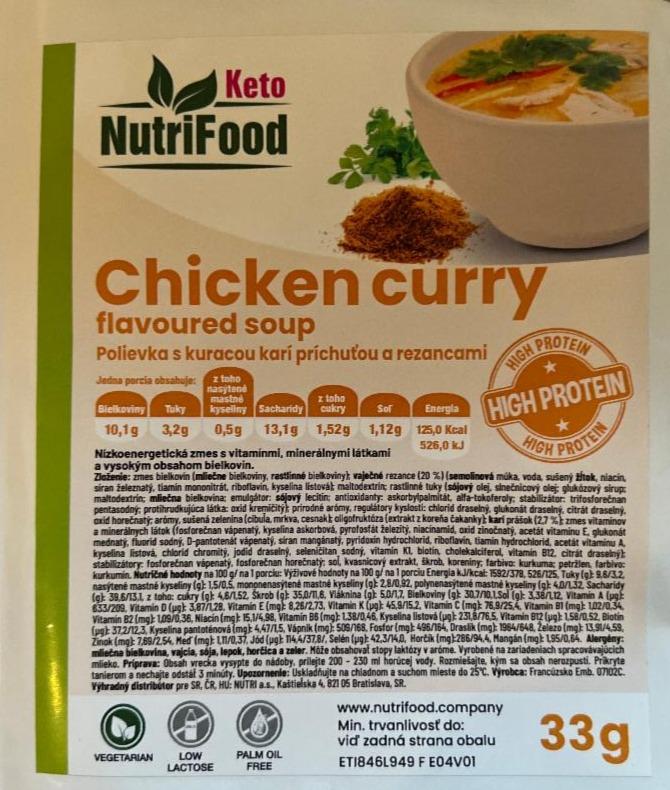 Fotografie - Chicken curry soup NutriFood