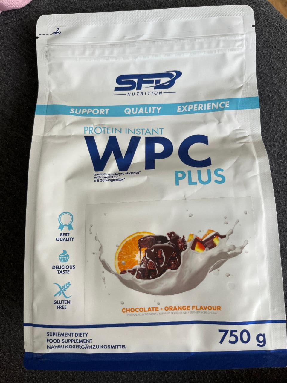Fotografie - WPC Plus Chocolate-orange flavour SFD Nutrition
