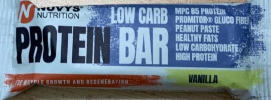 Fotografie - Low carb protein bar Vanilla Nuvys Nutrition