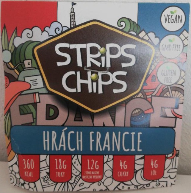 Fotografie - strips chips hrách Francie 