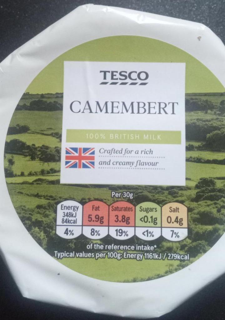 Fotografie - Camembert 100% British Milk Tesco