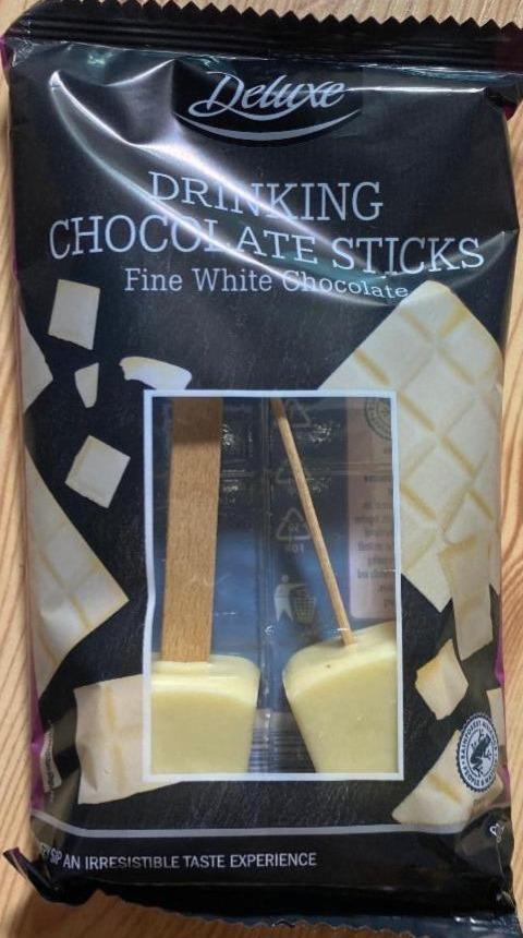 Fotografie - Drinking Chocolate Sticks Fine White Chocolate Deluxe