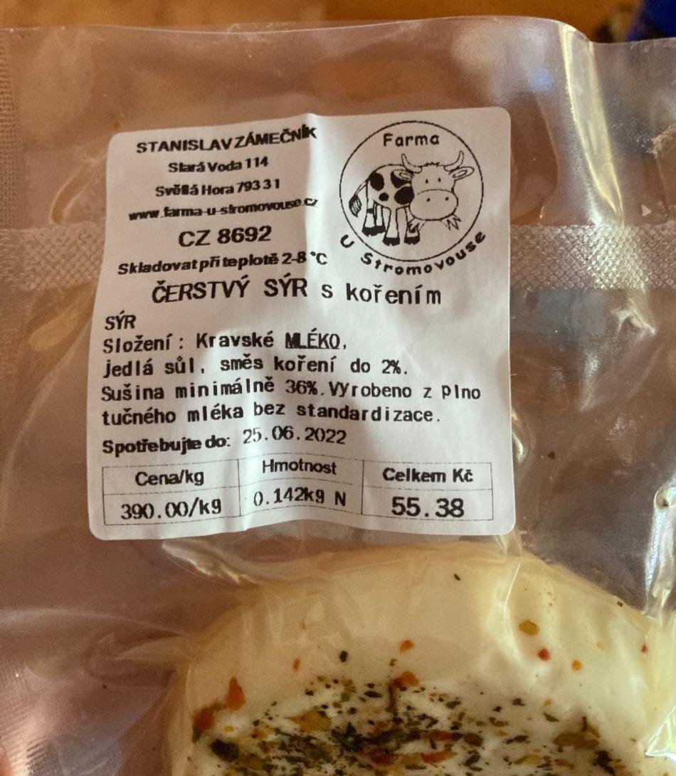Fotografie - Čerstvý sýr s kořením Farma U Stromovouse