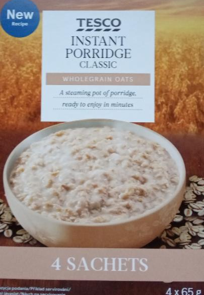 Fotografie - instant porridge classic Tesco
