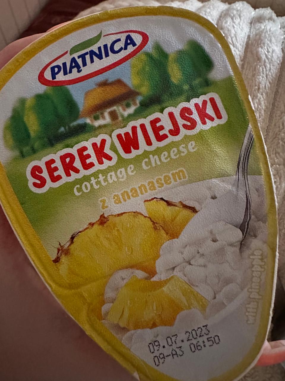 Fotografie - Serek wiejski Cottage cheese s ananasem Piatnica