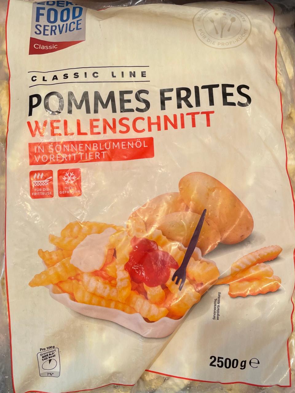 Fotografie - Foodservice Classic Pommes Frites Wellenschnitt in Sonnenblumenöl Edeka