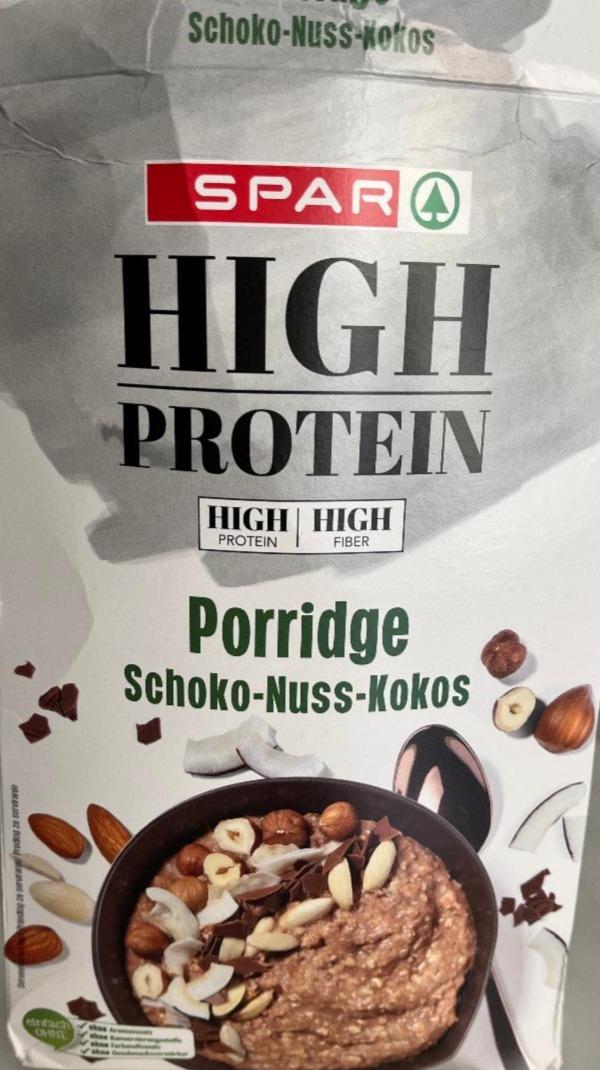 Fotografie - High protein porridge Schoko-Nuss-Kokos Spar