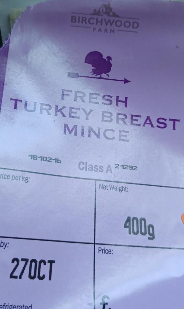 Fotografie - Fresh Turkey breast mince Birchwood