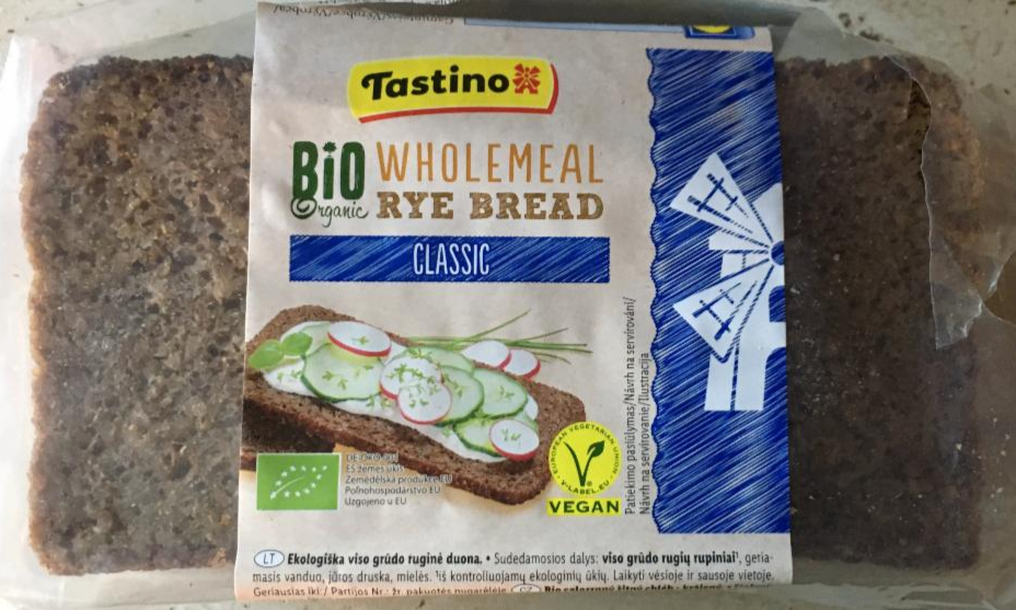 Fotografie - BIO Wholemeal Rye Bread Classic Tastino