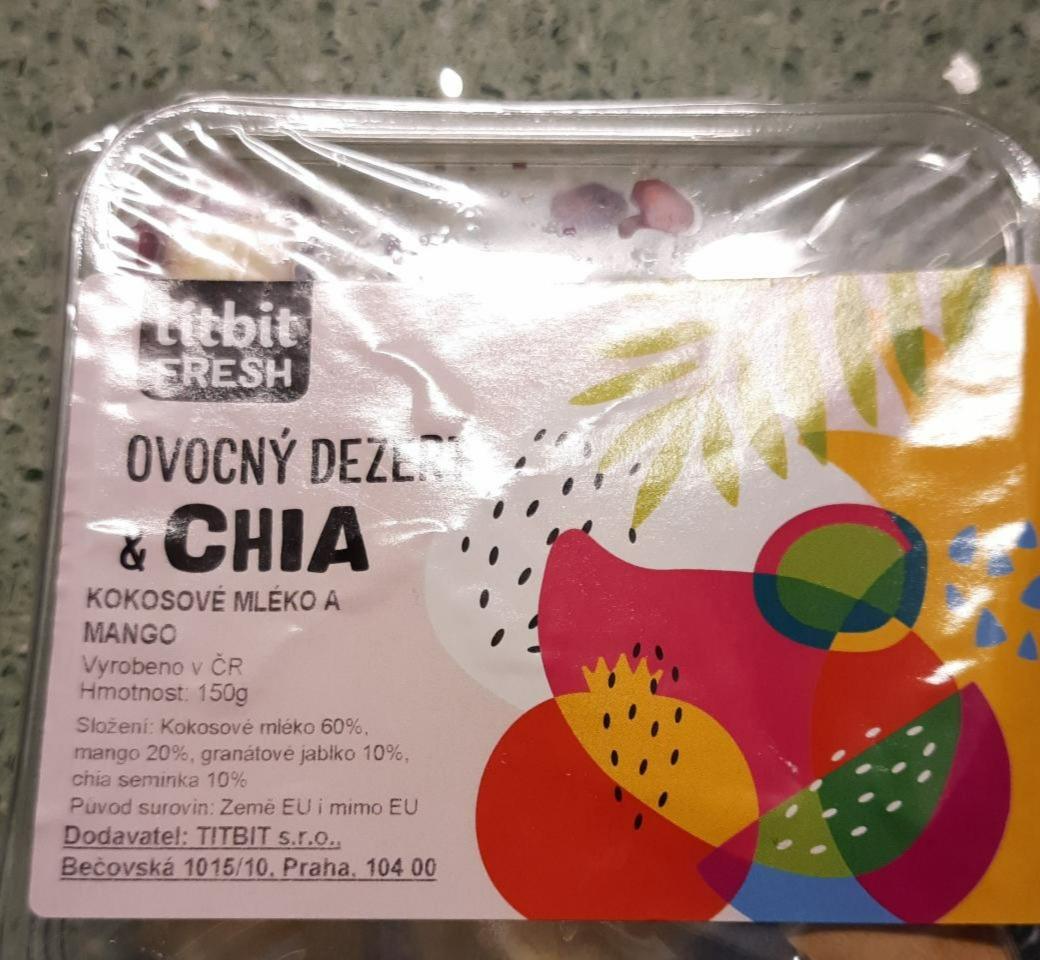 Fotografie - Ovocný dezert &CHIA kokosové mléko a mango Fresh Titbit