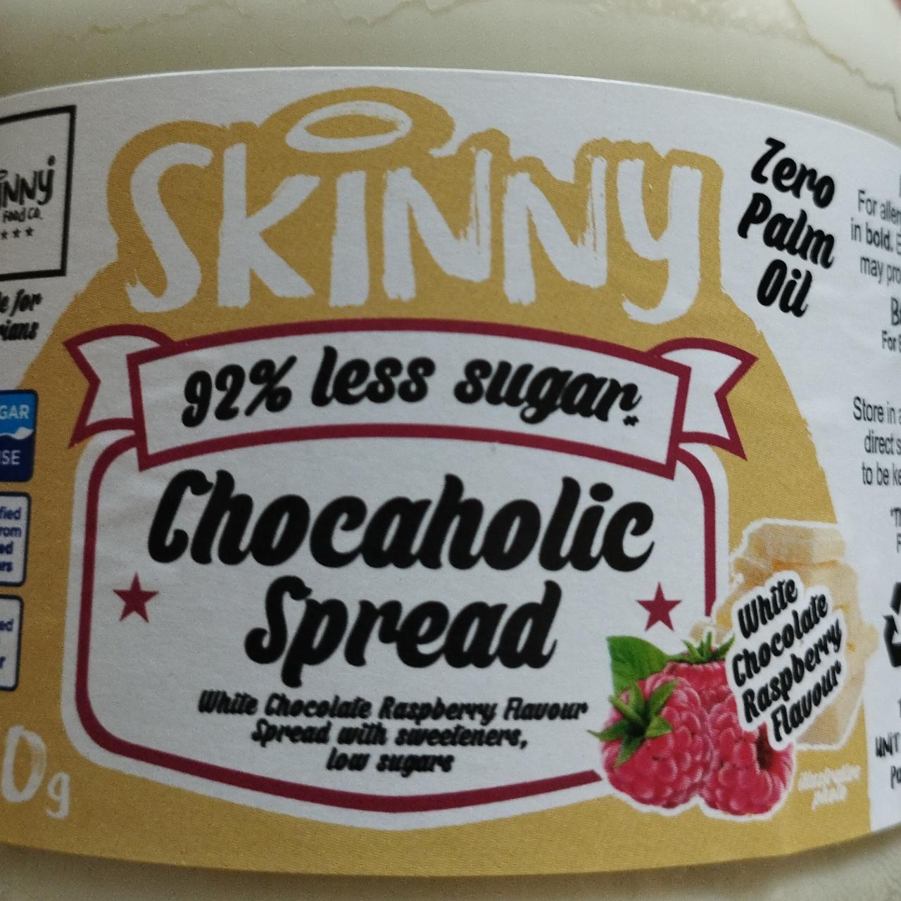 Fotografie - Skinny chocaholic spread White chocolate raspberry flavour The Skinny Food Co