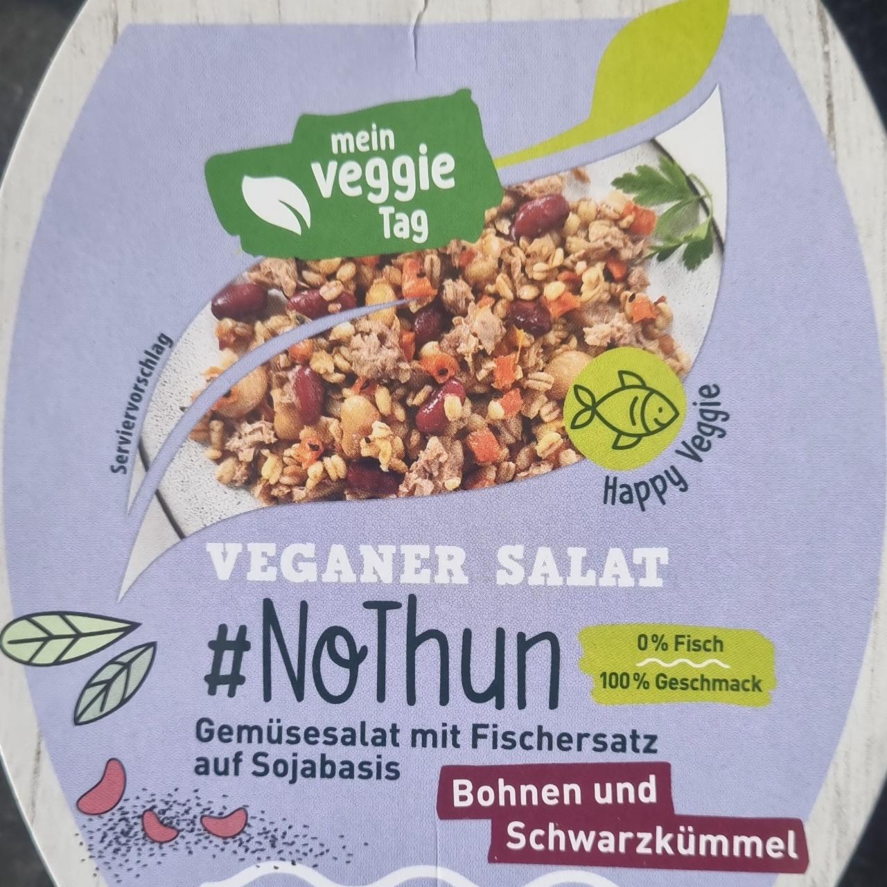 Fotografie - Veganer Salat #NoThun Bohnen und Schwarzkümmel Mein Veggie Tag