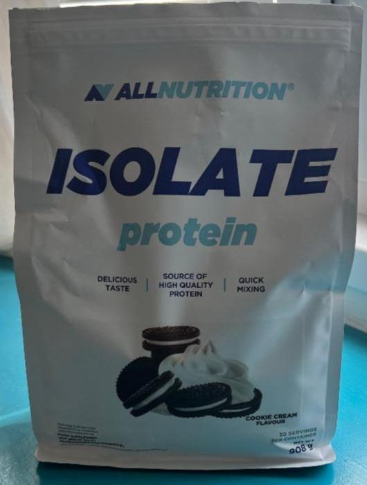 Fotografie - Isolate Protein Cookie Cream flavour AllNutrition