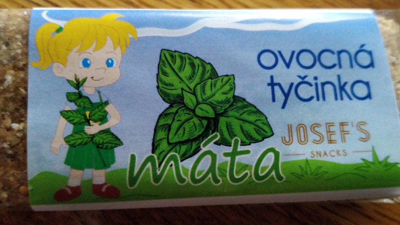 Fotografie - Ovocná tyčinka máta Josef's snacks