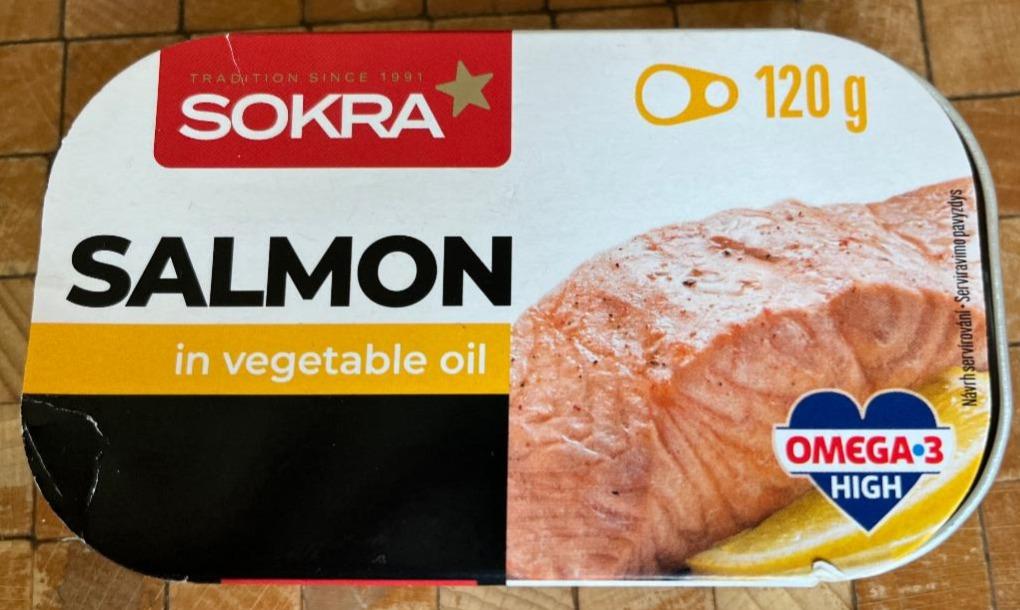 Fotografie - Salmon in vegetable oil Sokra