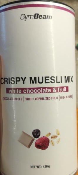Fotografie - Crispy Muesli Mix white chocolate & fruit GymBeam