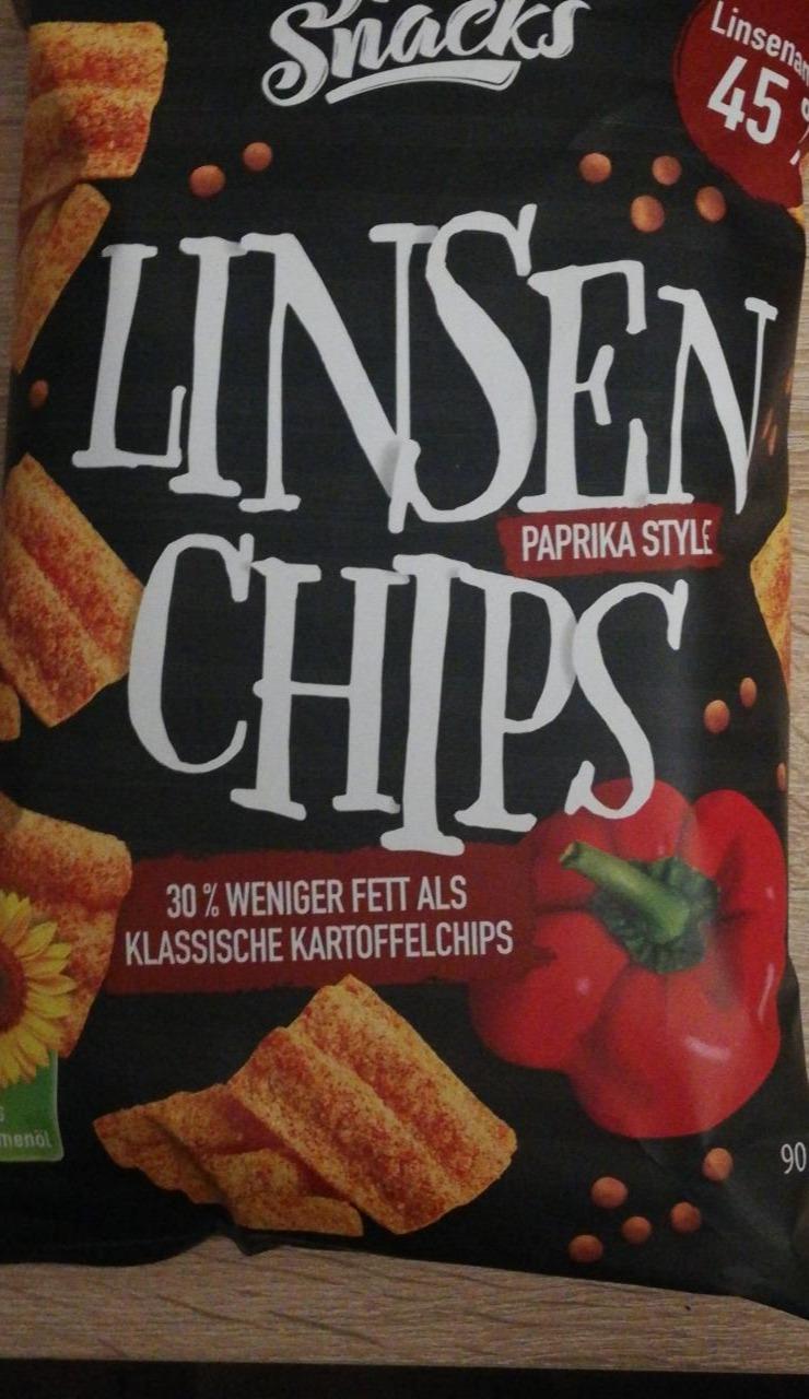 Fotografie - Linsen chips paprika style Sun Snacks
