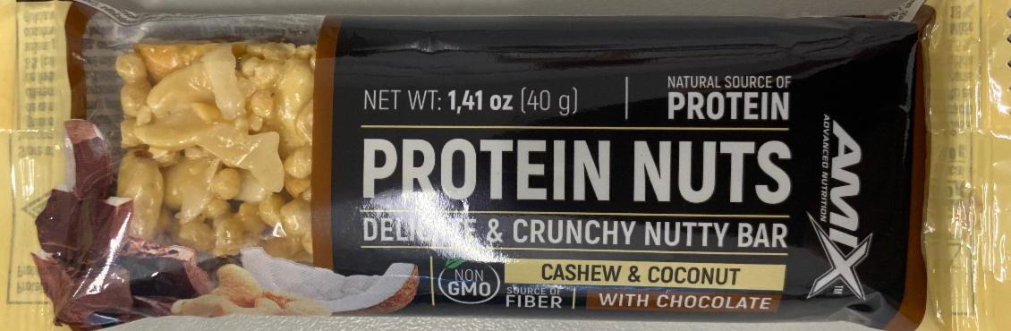Fotografie - protein nuts bar Amix