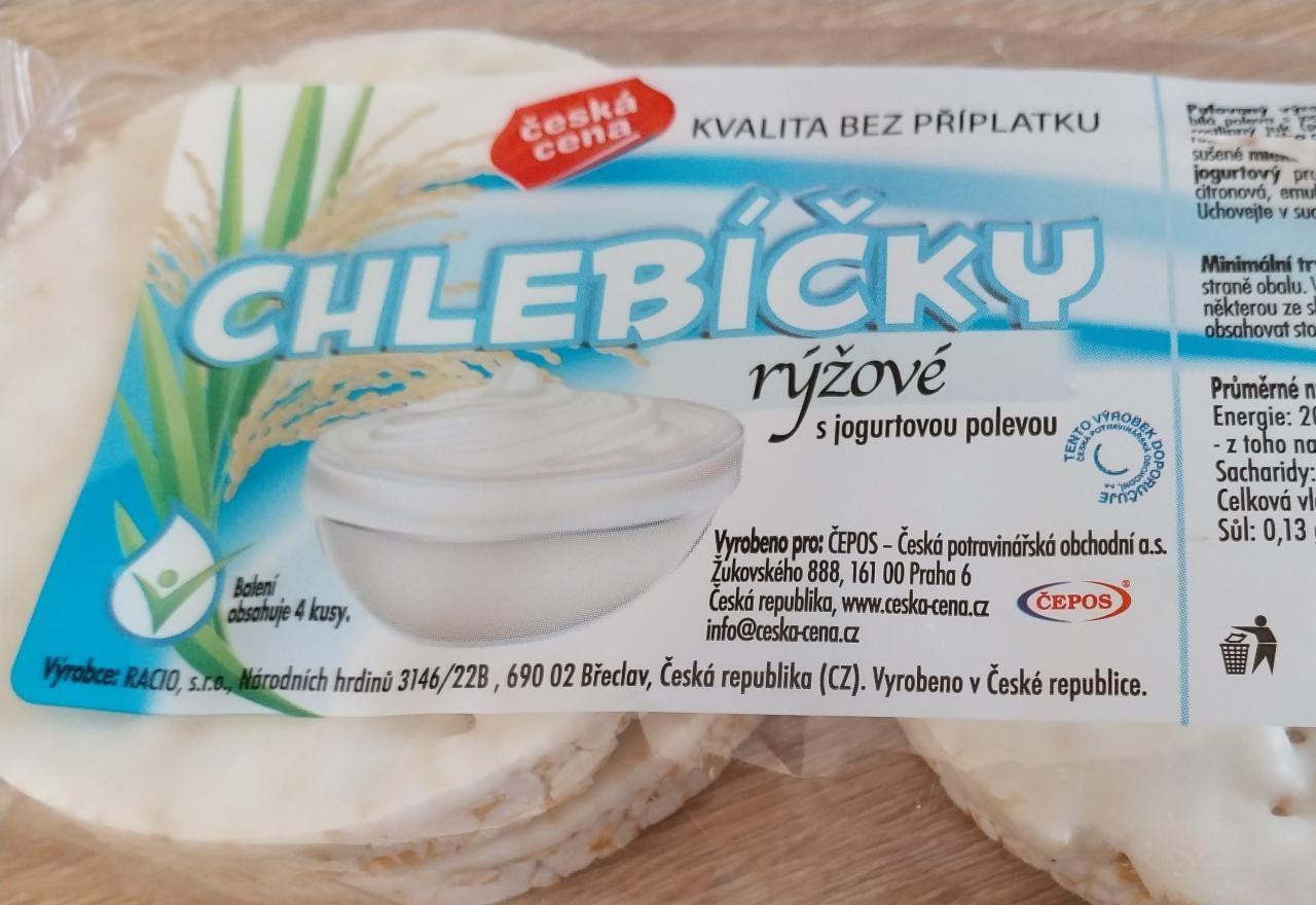 Fotografie - Chlebíčky rýžové s jogurtovou polevou Česká cena