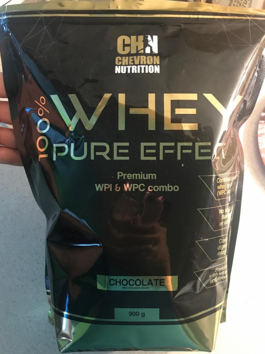 Fotografie - 100% Whey Pure Effect Chocolate Chevron nutrition