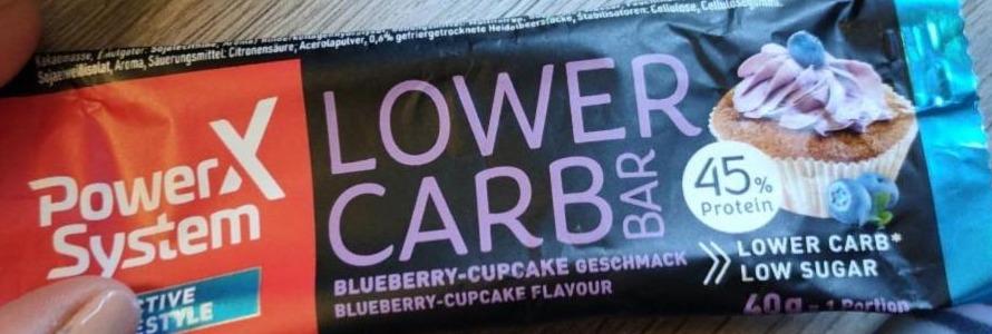 Fotografie - Lower Carb Bar Blueberry-Cupcake flavour Power System