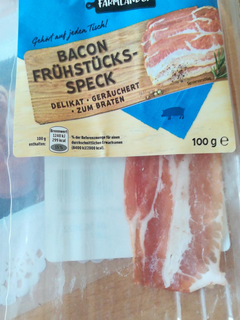 Fotografie - Bacon FrühstücksSpeck Farmländer