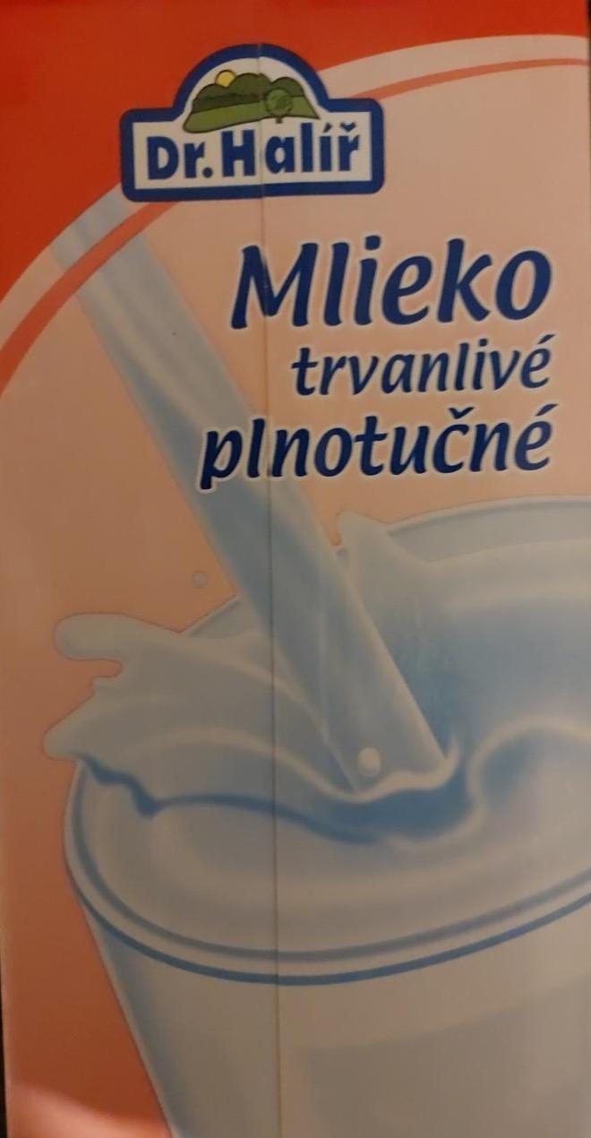 Fotografie - mléko plnotučné trvanlivé 3,5% Dr.Halíř