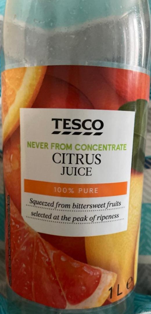 Fotografie - Citrus juice 100% Pure Tesco