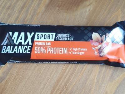 Fotografie - max balance 50% protein bar erdnuss geschmack