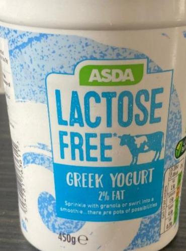 Fotografie - Lactose Free Greek Yogurt 2% Fat Asda