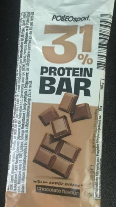 Fotografie - 31% protein bar Chocolate flavour Polleosport