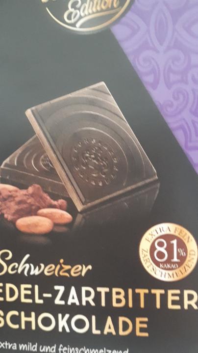 Fotografie - Schweizer Edel-Zartbitter Schokolade 81% kakao - Schokoliebe Edition