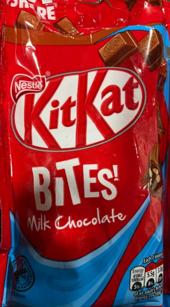 Fotografie - KitKat Bites Milk Chocolate Nestlé