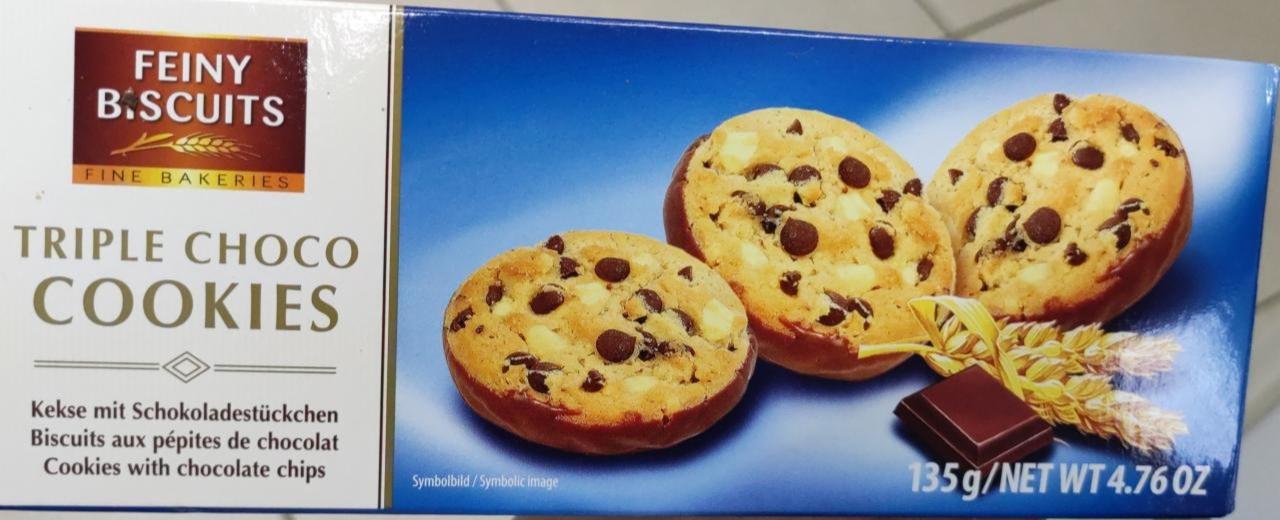 Fotografie - Triple Choco Cookies Feiny Biscuits