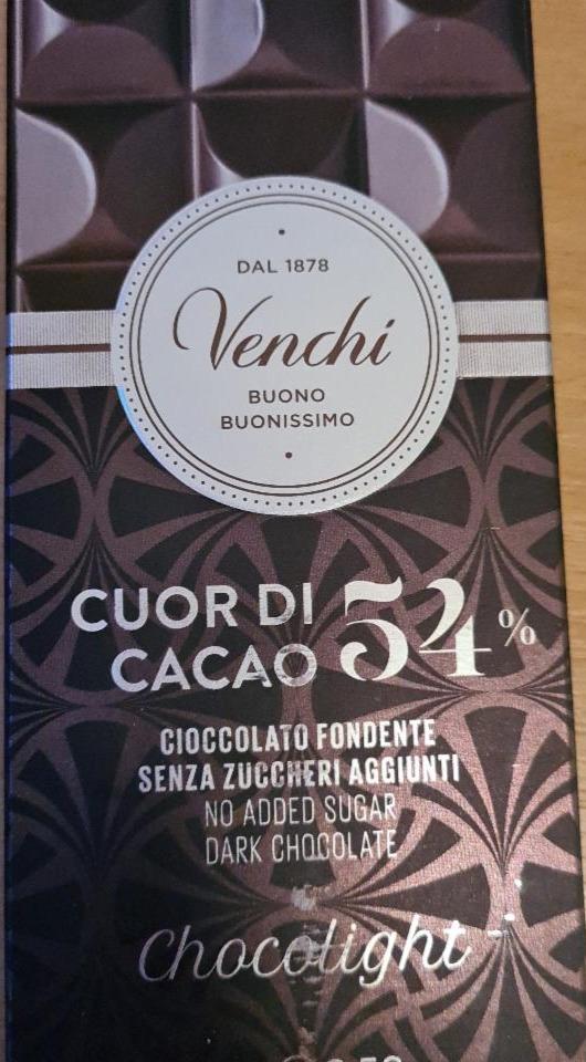 Fotografie - Tavoletta Cioccolato Fondente 54% Venchi