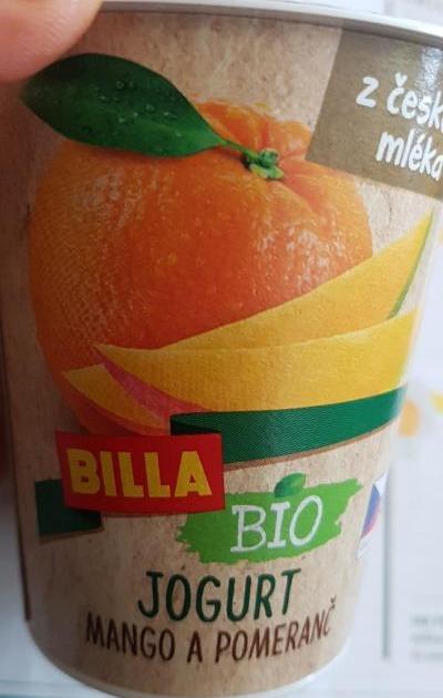 Fotografie - Bio jogurt mango a pomeranč Billa