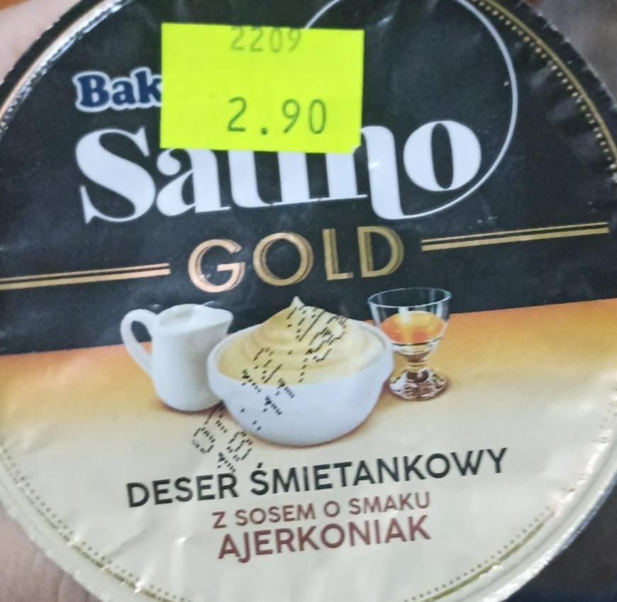 Fotografie - Satino Gold deser śmietankowy z sosen o smaku ajerkoniak Bakoma