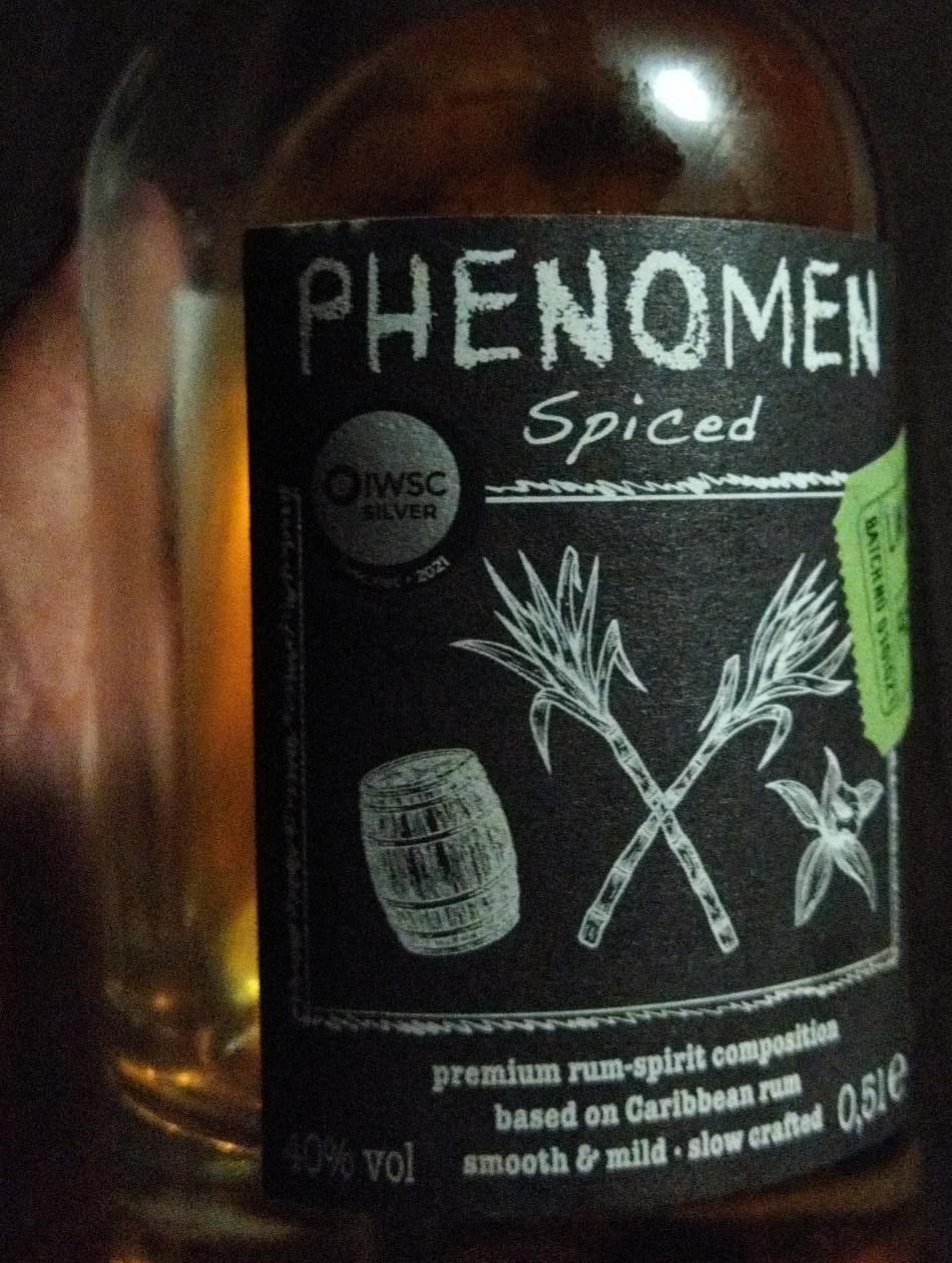 Fotografie - Phenomen Spiced 40% Premium Rum
