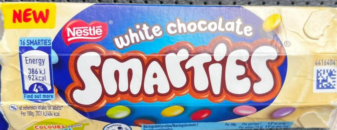Fotografie - Smarties White chocolate Nestlé
