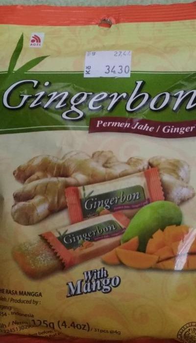 Fotografie - Gingerbon with mango - Zázvorové bonbóny s příchutí manga