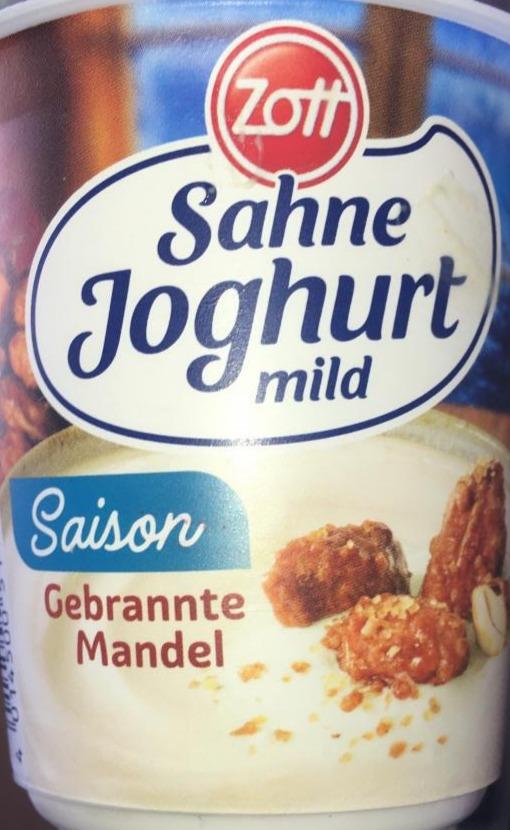 Fotografie - Sahne Joghurt mild Saison Gebrannte Mandel