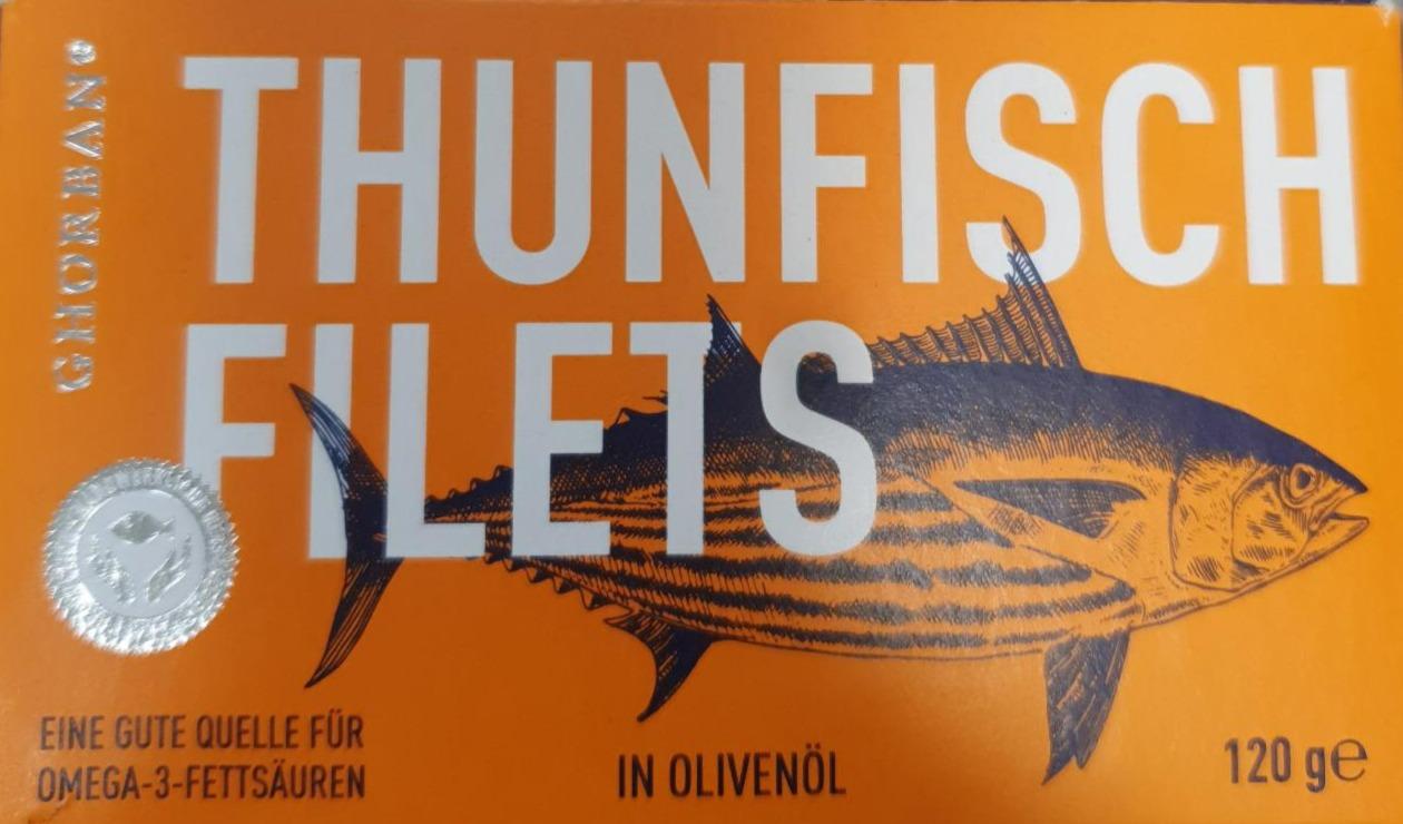 Fotografie - Thunfisch filets in olivenöl Ghorban