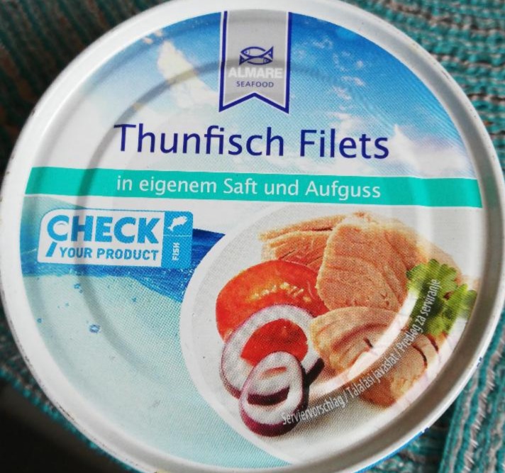 Fotografie - Thunfisch Filets in eigenem Saft und Aufguss Almare Seafood