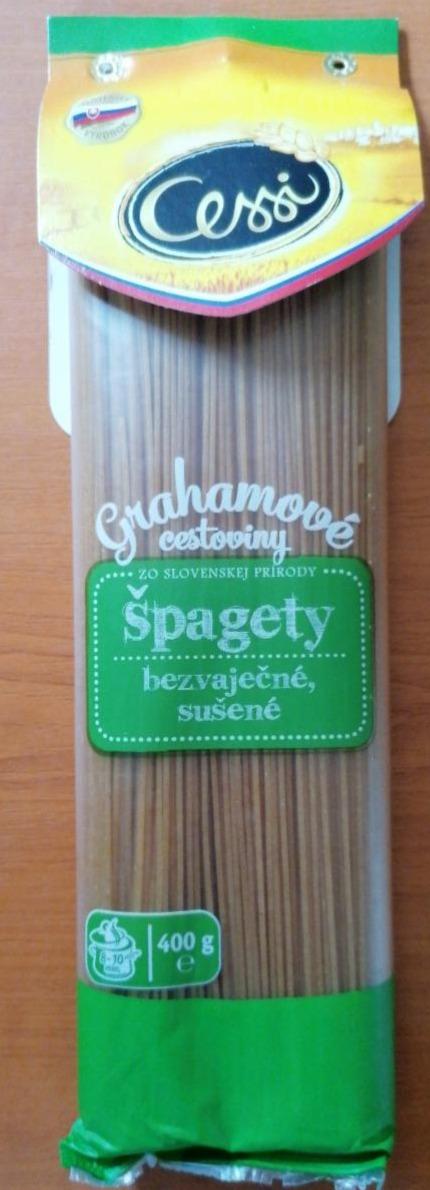 Fotografie - špagety grahamové Cessi