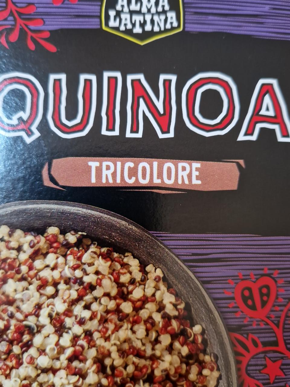 Quinoa tricolore Alma Latina - kalorie, kJ a nutriční hodnoty